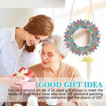 Load image into Gallery viewer, DIY Compact Mirror Art Craft Set Hanging Pocket Mirror Flower for Adult and Kids
