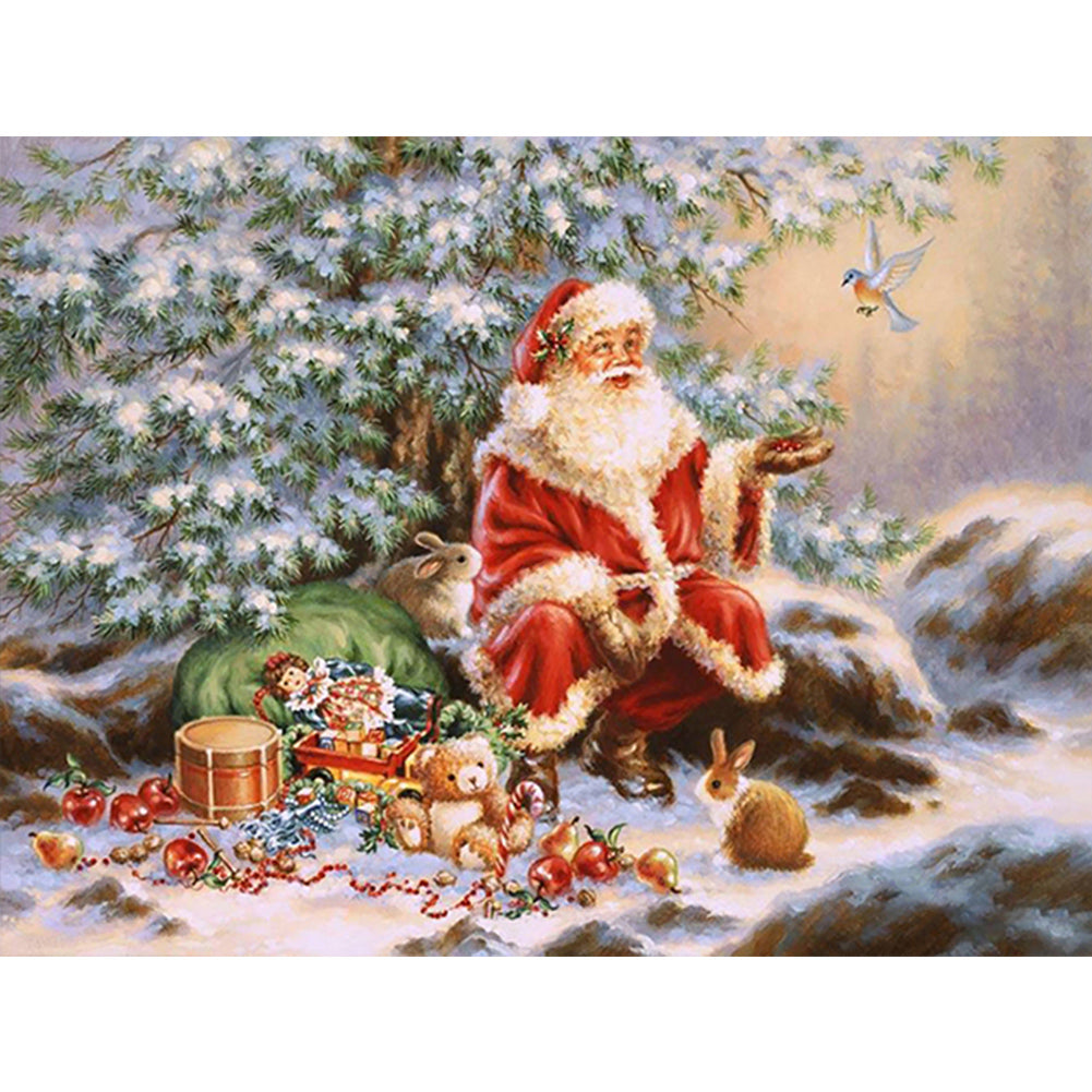 Diamond Painting - Full Round - Santa Claus (40*30CM)
