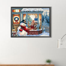 Load image into Gallery viewer, Diamond Painting - Full Round - Christmas snowman (40*30CM)
