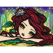 Load image into Gallery viewer, Diamond Painting - Full Round - curly hair girl (40*30CM)
