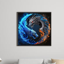 Load image into Gallery viewer, Diamond Painting - Full Round - Dragon Yin Yang Diagram (50*50CM)
