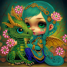 Load image into Gallery viewer, Diamond Painting - Partial Special Shaped - elf girl (30*30CM)

