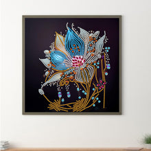 Load image into Gallery viewer, Diamond Painting - Partial Special Shaped - crystal flower (30*30CM)
