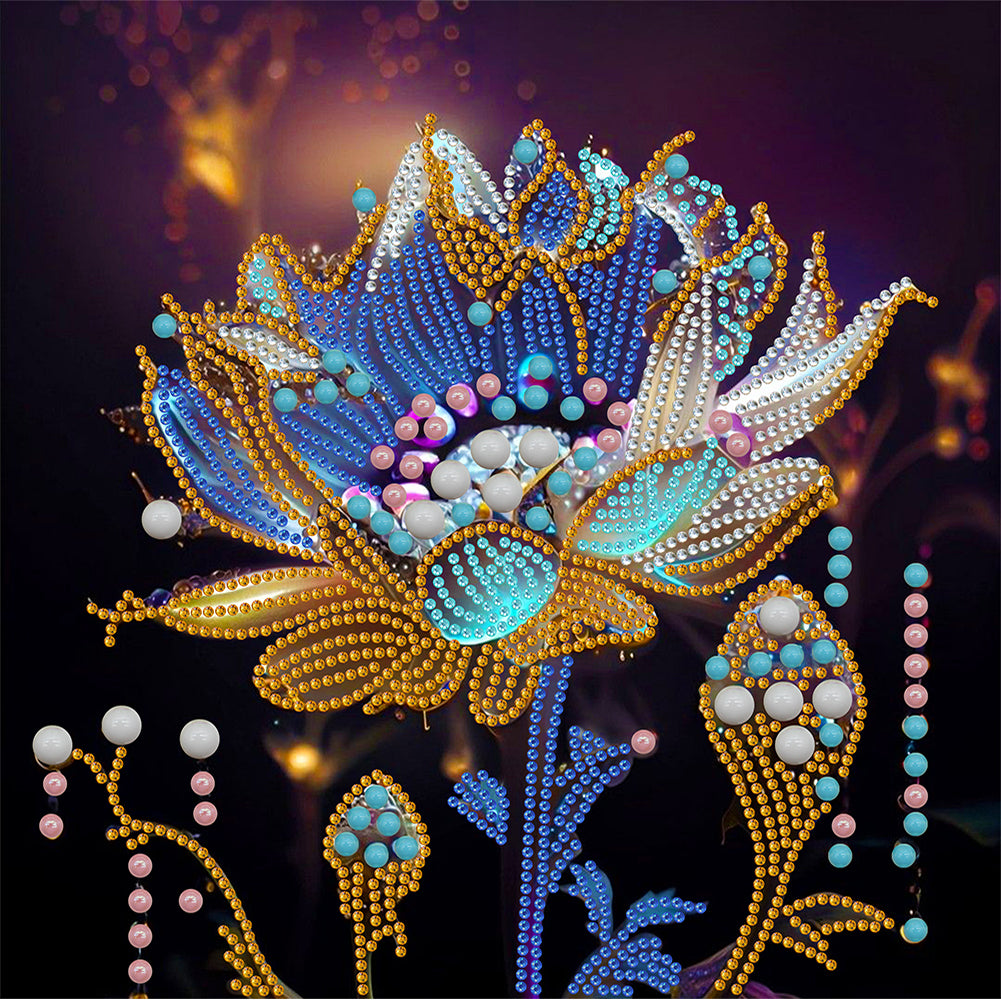 Diamond Painting - Partial Special Shaped - crystal flower (30*30CM)