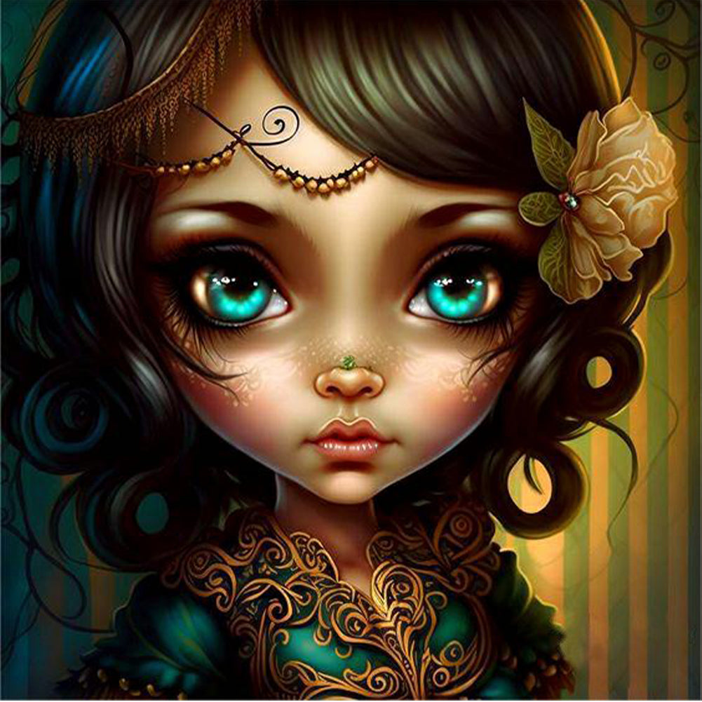 Diamond Painting - Full Round - elf girl (30*30CM)