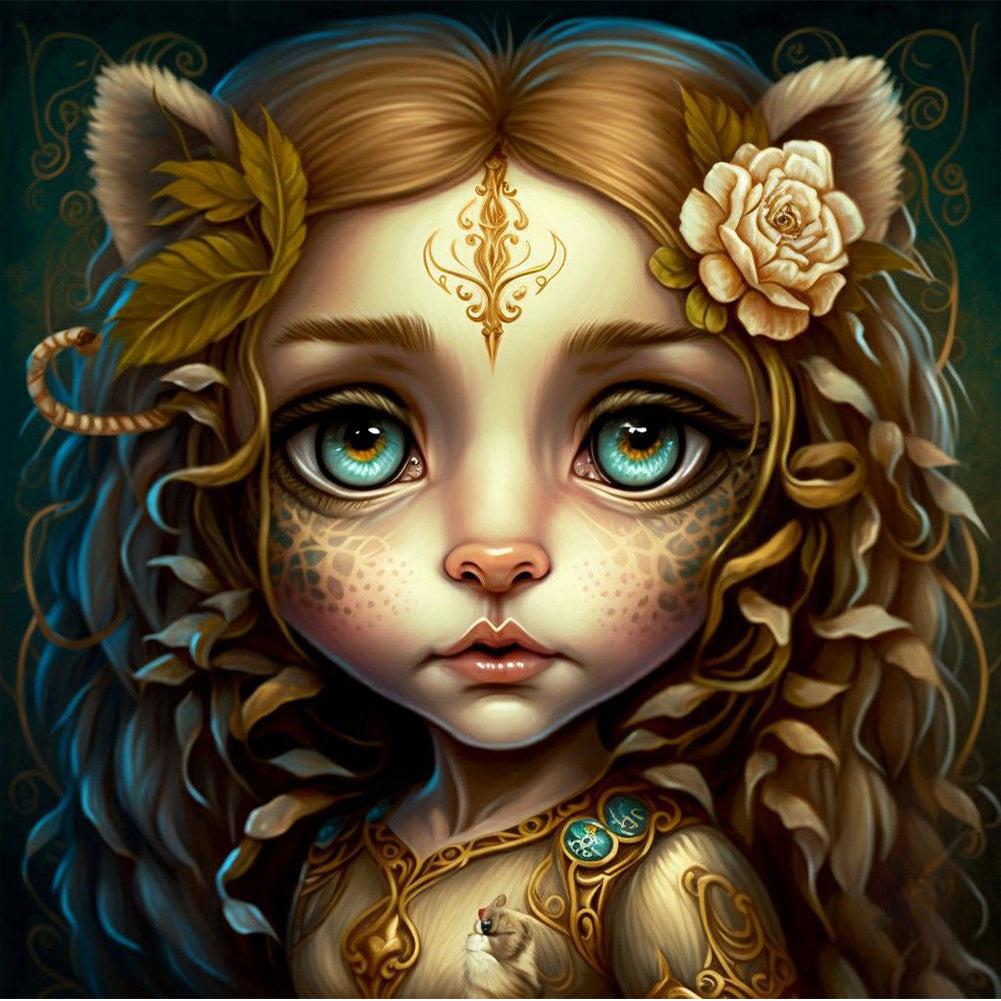 Diamond Painting - Full Round - elf girl (30*30CM)
