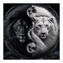 Load image into Gallery viewer, Diamond Painting - Full Square - Lion Yin Yang Diagram (35*35CM)
