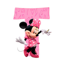 Load image into Gallery viewer, Diamond Painting - Full Round - minnie letter t (30*30CM)
