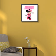 Load image into Gallery viewer, Diamond Painting - Full Round - minnie letter t (30*30CM)
