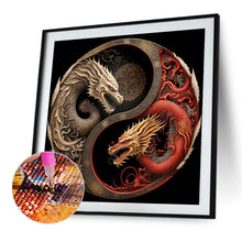 Load image into Gallery viewer, Diamond Painting - Full Round - Dragon Yin Yang Diagram (35*35CM)
