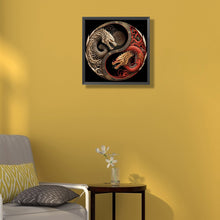 Load image into Gallery viewer, Diamond Painting - Full Round - Dragon Yin Yang Diagram (35*35CM)
