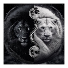 Load image into Gallery viewer, Diamond Painting - Full Round - Lion Yin Yang Diagram (50*50CM)
