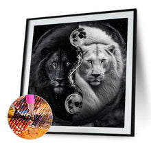 Load image into Gallery viewer, Diamond Painting - Full Round - Lion Yin Yang Diagram (50*50CM)
