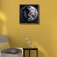 Load image into Gallery viewer, Diamond Painting - Full Round - Lion Yin Yang Diagram (50*50CM)
