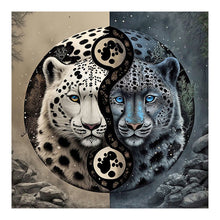 Load image into Gallery viewer, Diamond Painting - Full Round - Leopard Yin Yang Diagram (50*50CM)
