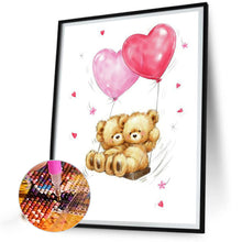 Load image into Gallery viewer, Diamond Painting - Full Round - flower bear (30*40CM)
