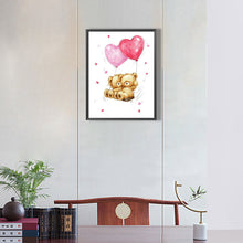 Load image into Gallery viewer, Diamond Painting - Full Round - flower bear (30*40CM)

