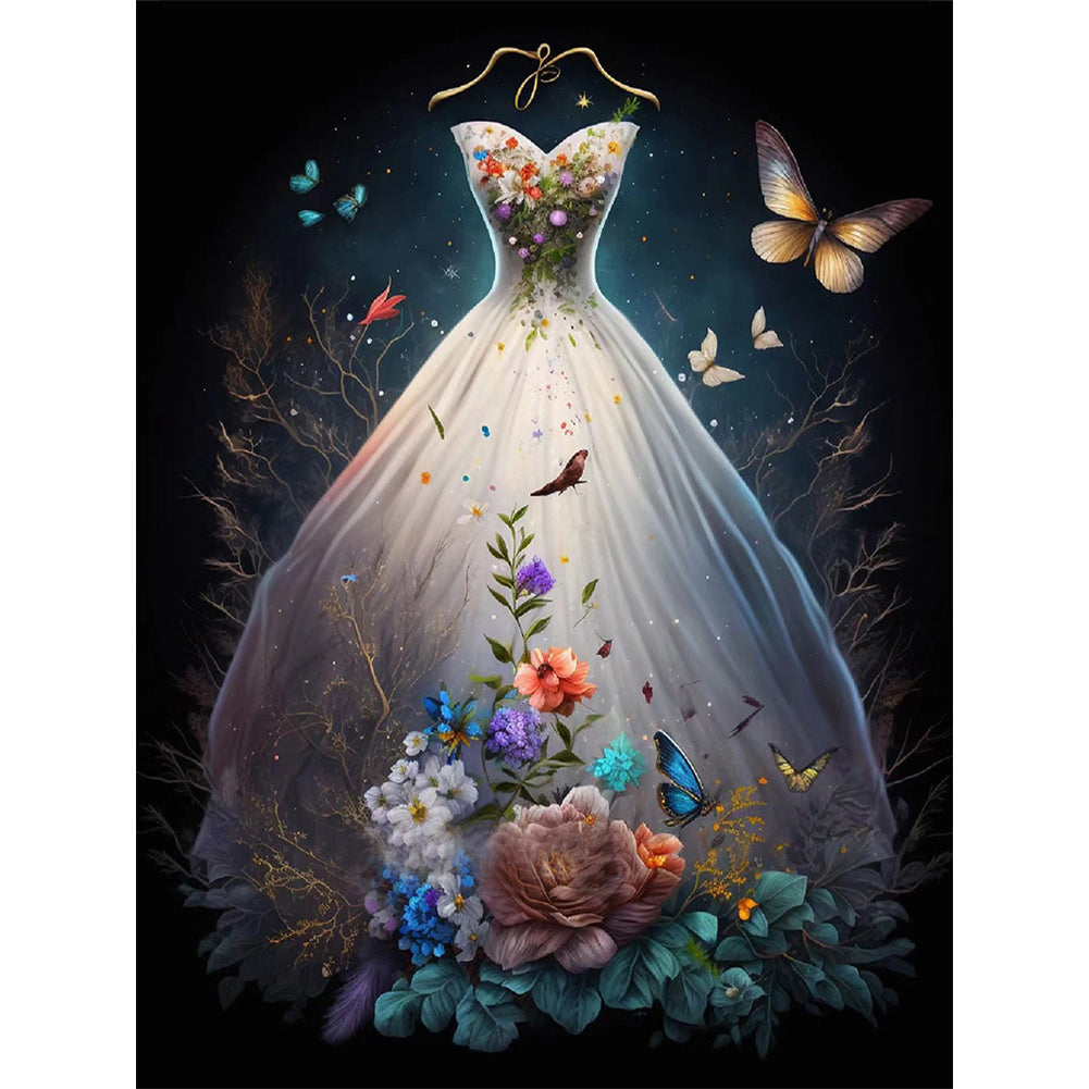 Diamond Painting - Full Round - dream wedding dress (30*40CM)