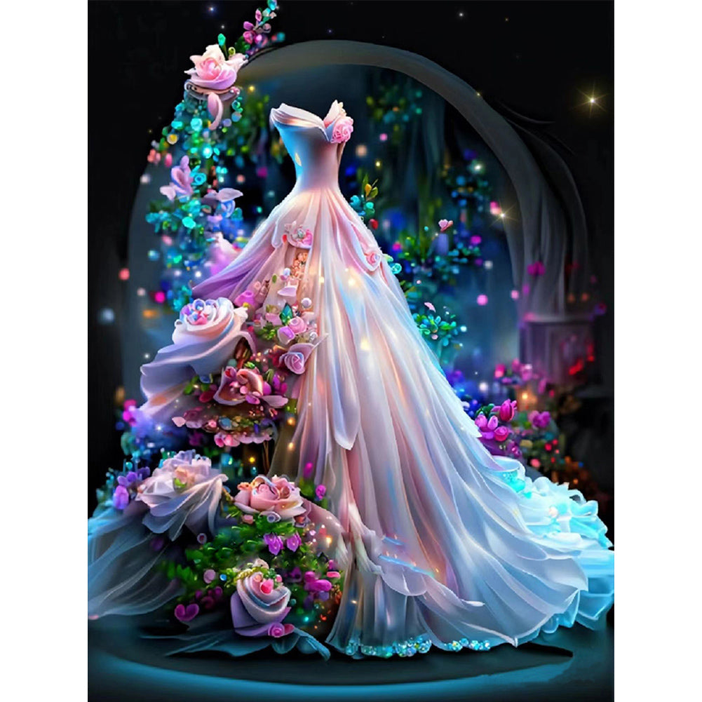 Diamond Painting - Full Round - dream wedding dress (30*40CM)