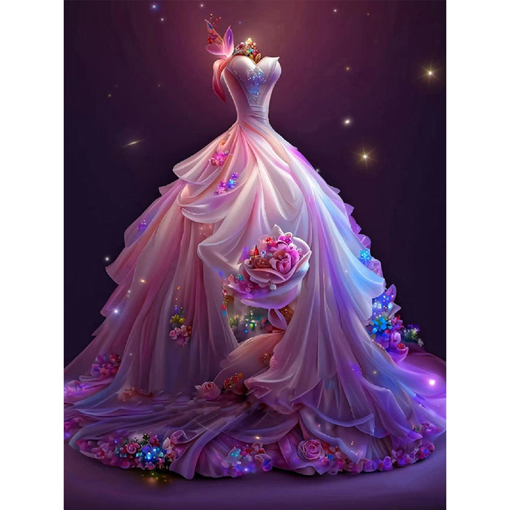 Diamond Painting - Full Round - dream wedding dress (30*40CM)