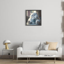Load image into Gallery viewer, Diamond Painting - Full Round - happy little fat cat (30*30CM)
