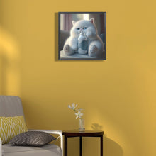 Load image into Gallery viewer, Diamond Painting - Full Round - happy little fat cat (30*30CM)
