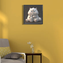 Load image into Gallery viewer, Diamond Painting - Full Round - happy little fat cat (30*30CM)
