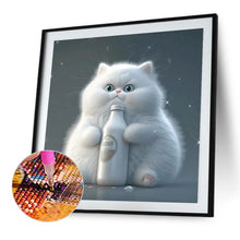 Load image into Gallery viewer, Diamond Painting - Full Round - happy little fat cat (30*30CM)
