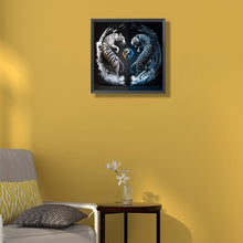 Load image into Gallery viewer, Diamond Painting - Full Round - Tiger Yin Yang Diagram (30*30CM)
