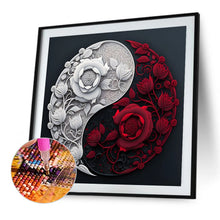 Load image into Gallery viewer, Diamond Painting - Full Round - Rose Yin Yang Chart (30*30CM)
