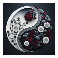 Load image into Gallery viewer, Diamond Painting - Full Round - Rose Yin Yang Chart (30*30CM)

