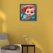 Load image into Gallery viewer, Diamond Painting - Full Round - mermaid cartoon version (30*30CM)
