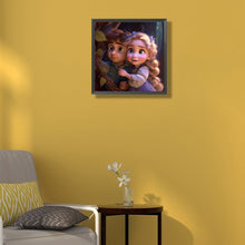 Load image into Gallery viewer, Diamond Painting - Full Round - Flynn and Princess Rapunzel Cartoon Version (30*30CM)
