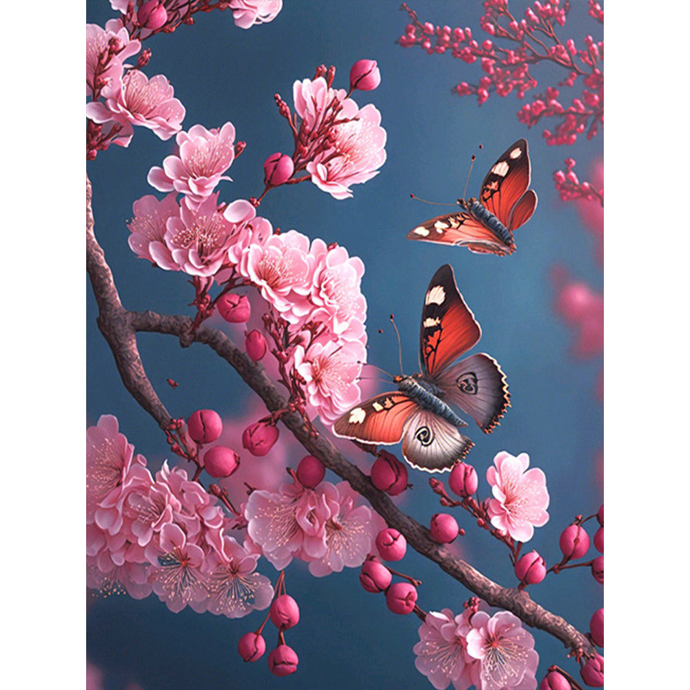 Diamond Painting - Full Square - cherry blossom butterfly (50*60CM)