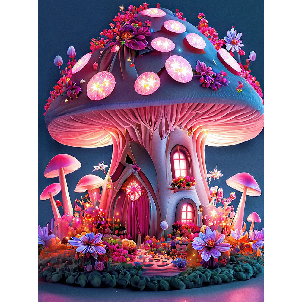 Diamond Painting - Full Square - fantasy mushroom (50*60CM)