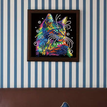 Load image into Gallery viewer, Diamond Painting - Partial Special Shaped - color cat (30*30CM)
