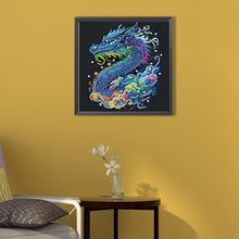 Load image into Gallery viewer, Diamond Painting - Partial Special Shaped - colorful chinese dragon (30*30CM)

