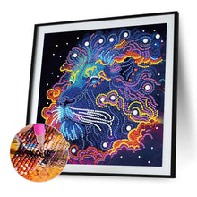 Load image into Gallery viewer, Diamond Painting - Partial Special Shaped - color lion (30*30CM)
