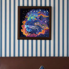 Load image into Gallery viewer, Diamond Painting - Partial Special Shaped - color lion (30*30CM)

