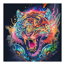 Load image into Gallery viewer, Diamond Painting - Partial Special Shaped - color tiger (30*30CM)
