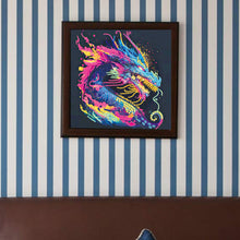 Load image into Gallery viewer, Diamond Painting - Partial Special Shaped - color dragon (30*30CM)
