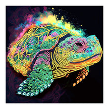 Load image into Gallery viewer, Diamond Painting - Partial Special Shaped - colored sea turtle (30*30CM)
