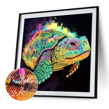 Load image into Gallery viewer, Diamond Painting - Partial Special Shaped - colored sea turtle (30*30CM)

