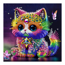Load image into Gallery viewer, Diamond Painting - Partial Special Shaped - jeweled kitten (30*30CM)
