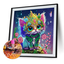 Load image into Gallery viewer, Diamond Painting - Partial Special Shaped - jeweled kitten (30*30CM)
