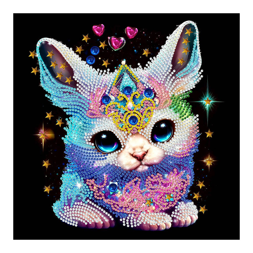 Diamond Painting - Partial Special Shaped - jeweled bunny (30*30CM)