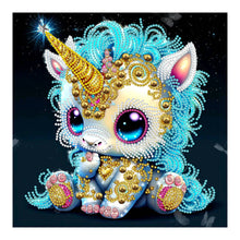Load image into Gallery viewer, Diamond Painting - Partial Special Shaped - jeweled unicorn (30*30CM)
