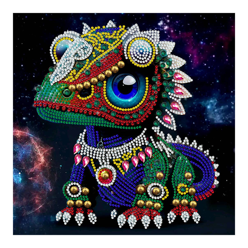 Diamond Painting - Partial Special Shaped - jeweled dinosaur (30*30CM)