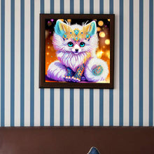 Load image into Gallery viewer, Diamond Painting - Partial Special Shaped - jeweled fox (30*30CM)
