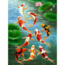 Load image into Gallery viewer, Diamond Painting - Full Square - koi carp (30*40CM)

